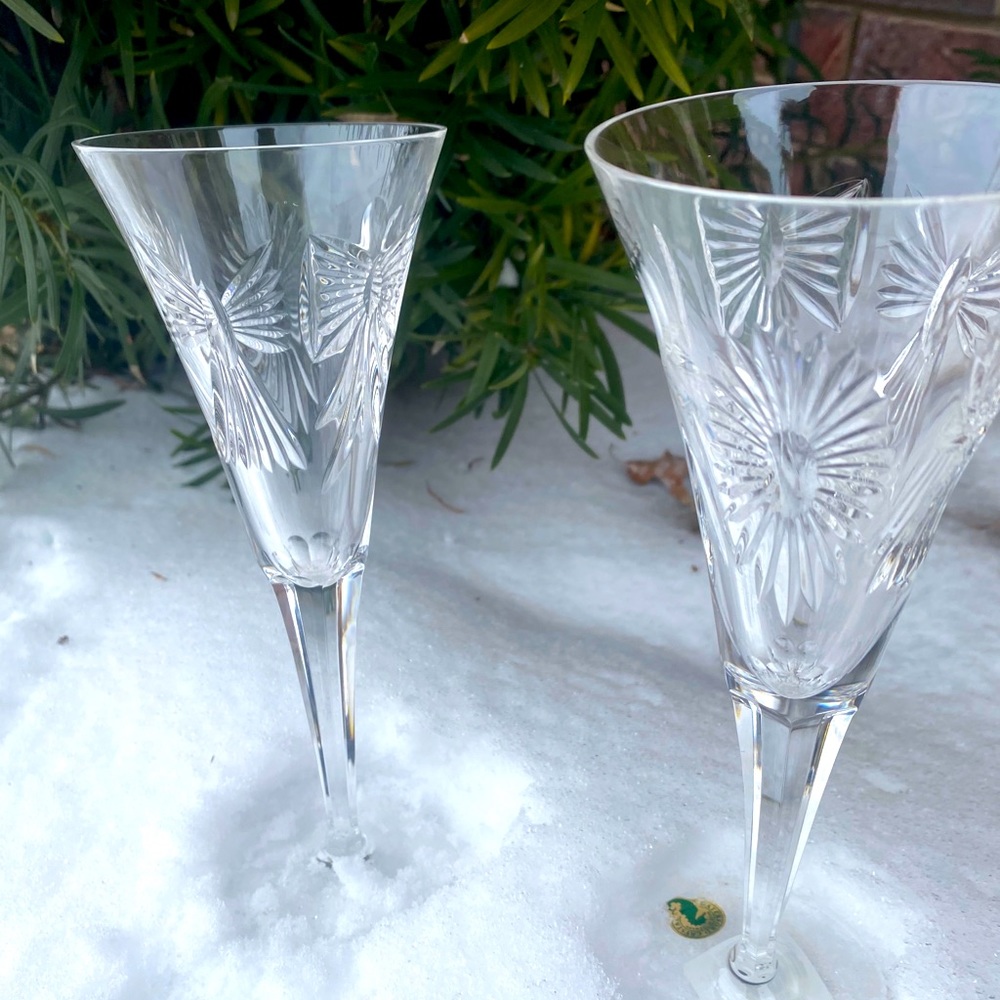Waterford Millennium Universal Toasting Flute Pair